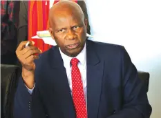  ??  ?? Minister Chinamasa