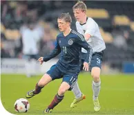  ??  ?? Ryan Gauld in action for Scotland Under-19s