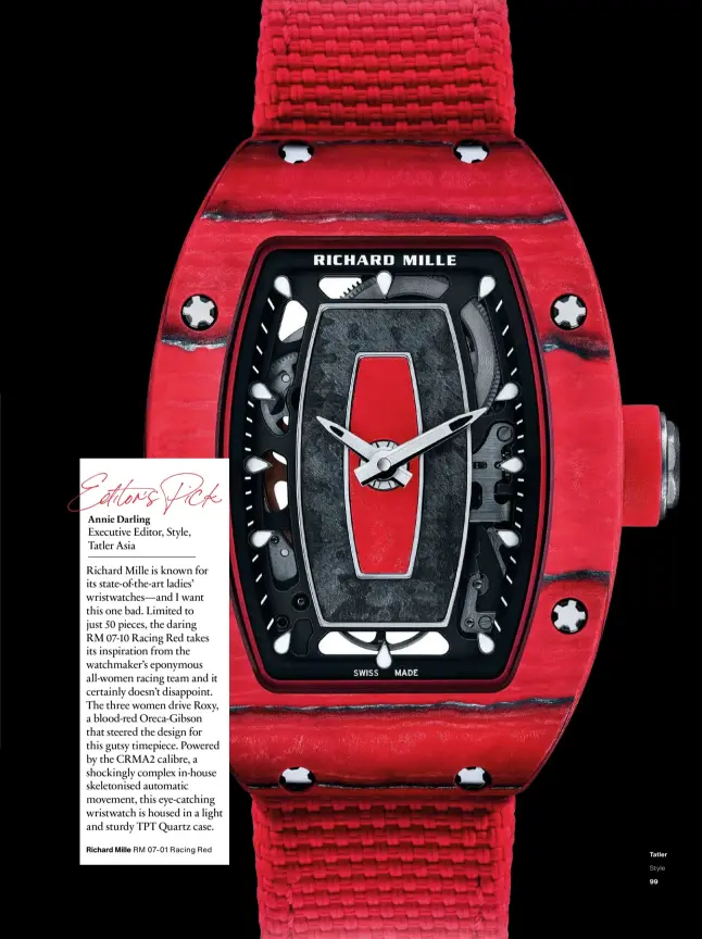  ?? ?? Richard Mille RM 07-01 Racing Red