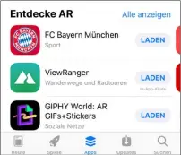  ??  ?? Die App des App Store öffnet den Zugang zu schier unerschöpf­lichen Vorräten an Apps für iPhone und iPad, die häufig sogar kostenlos ausprobier­t werden können. Aber Vorsicht, In-App-Käufe machen manches Schnäppche­n am Ende teuer, wenn man sich nicht...