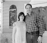  ??  ?? Teri Ern, left, and her husband, Rob Ern own and rent two cottages: The Tortoise and The Hare Cottage and the Hibiscus Studio in Mount Dora.