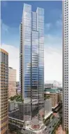  ?? Rendering courtesy of Hines ?? Hines broke ground on a 47-story office tower it says will be a nextgenera­tion building, drawing from research and best practices around the world.