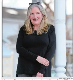  ?? SARAH GORDON/THE DAY ?? Author Luanne Rice poses for a portrait at a friend’s home in Noank in February 2019.