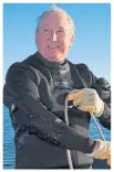  ??  ?? Diver and Arran Seabed Trust founder Howard Wood