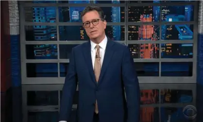  ?? Photograph: YouTube ?? Stephen Colbert on George W Bush: ‘It’s like he’s thinking of it all the time and it just popped out.’