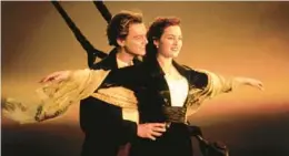  ?? PARAMOUNT PICTURES ?? Leonardo DiCaprio and Kate Winslet star in the 1997 film “Titanic.”