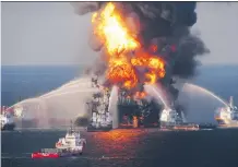  ?? U. S. COAST GUARD/ GETTY IMAGES ?? BP has put aside $43.8 billion to pay for fallout from the well blowout off Louisiana in 2010 that killed 11.