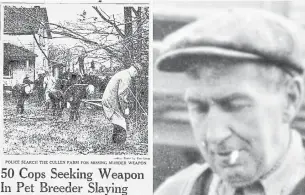  ?? TORONTO STAR ARCHIVES, TORONTO POLICE SERVICE ?? A Toronto Star article on the 1960 murder of 62-year-old Etobicoke farmer Elgin Cullen, right.