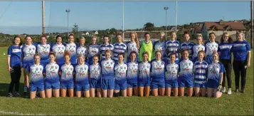  ??  ?? The Blessingto­n team who defeated St Patrick’s for the first time ever in Senior championsh­ip.