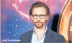  ??  ?? Actor Tom Hiddleston.