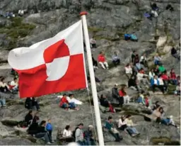  ?? FOTO: FINN FRANDSEN ?? Hvilket år blev Grønlands flag hejst for første gang?