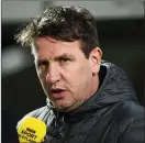  ??  ?? Hearts manager Daniel Stendel