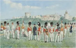  ?? ?? Fig 4: Grenadier Guards in Windsor Park. With Christophe­r Clarke