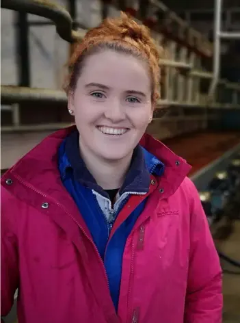  ??  ?? Out on her own: 26-year-old Maighread Barron is running her own dairy farm in Waterford