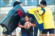  ?? ARIF ALI / AGENCE FRANCE-PRESSE ?? The Pakistan women’s rugby team made its internatio­nal sevens debut at the weekend after being formed only a year ago.