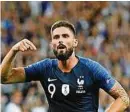  ??  ?? Olivier Giroud gelang ein wunderbare­r Treffer