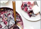  ?? Katie Workman via AP ?? Berry clafoutis .This dish is from a recipe by Katie Workman.
