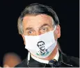  ??  ?? Jair Bolsonaro continues to be scathing about the threat posed by the coronaviru­s