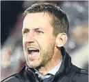  ??  ?? Neil Mccann: led Dundee to a 3-2 win last time at Fir Park.