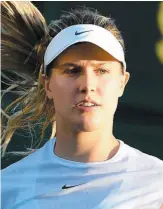  ?? PHOTO D’ARCHIVES, AFP ?? Eugenie Bouchard lors du tournoi de Wimbledon, en juillet dernier.