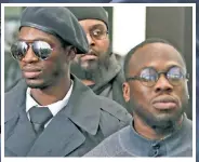  ?? ?? THE BROTHERS GRIM: Abimbola and Olabinjo Osundairo (above and inset) were paid to help actor Jussie Smollett pull off a fake 2019 attack. The pair speak out in a new docuseries streaming Monday on Fox Nation.