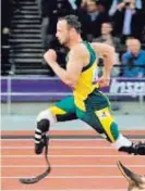  ?? AFP ?? Pistorious ha triunfado a pesar de sus dificultad­es.