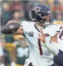  ?? JEFF HANISCH/USA TODAY SPORTS ?? The Bears are trading quarterbac­k Justin Fields to the Pittsburgh Steelers.