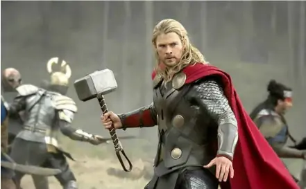  ?? Photo courtesy of Marvel Studio ?? THOR POINT: Thor’s hammer is estimated to sell for anywhere from USD 100,000 to USD 150,000.