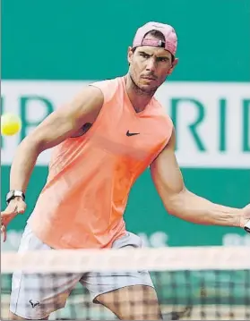  ?? FOTO: GETTY ?? Rafa Nadal, entrenando en Montecarlo