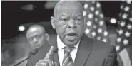  ??  ?? Rep. John Lewis was a civil rights icon.