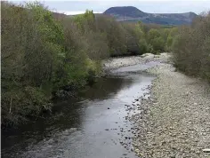  ??  ?? Just a trickle: The River Orrin in Ross-shire is affected
