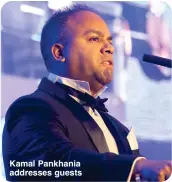  ?? ?? Kamal Pankhania addresses guests