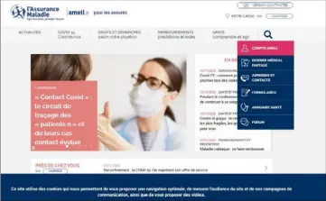  ??  ?? Tous les conseils mis à jour sont disponible­s sur le site ameli.fr.