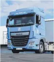  ?? FOTO: ZF ?? Lastwagen des Zulieferer­s ZF: Das Projekt soll den Güterverke­hr in Innenstädt­en optimieren.