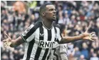  ?? ?? Newcastle’s Alexander Isak could cost Arsenal in the region of £100m