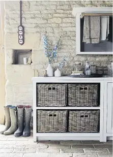  ??  ?? BASKET CASE: Neptune’s Chichester quad laundry base cabinet, from £1,680 (01793 427427; Neptune.com)