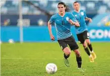  ?? AFP ?? Edinson Cavani es uno de los referentes que en el ataque tiene la selección de Uruguay, próximo rival del equipo colombiano.