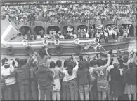  ?? ?? Bilbao celebra el título de Copa de 1984.