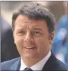  ??  ?? CHALLENGE: Italian PM Matteo Renzi is coming under pressure.