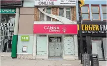  ?? JULIE JOCSAK TORSTAR ?? Canna Cabana is getting ready to open at Victoria Avenue and Clifton Hill in Niagara Falls.