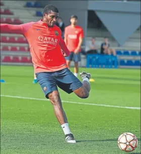  ?? FOTO: FCB ?? Marlon se ha perdido los tres últimos duelos con el filial por acudir con el primer equipo