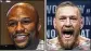  ??  ?? Floyd Mayweather Jr., 40, (left) already has been installed as an 11-1 favorite against Conor McGregor.