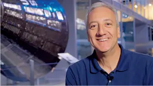  ??  ?? Mike Massimino is in Dubai to visit the NSTI Festival, the UAE’s largest science fair exhibition.