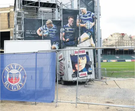  ?? PICTURE: Michael Steele/getty Images ?? Bath Rec was empty once more after their first Boxing Day clash since 2001 had to be cancelled