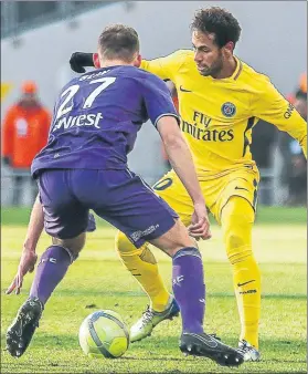  ?? FOTO: EFE ?? Neymar Jr. lideró todo el peligro ofensivo del PSG en Toulouse