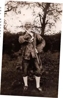  ??  ?? Norman Plimmer in costume for
The Rebel Maid
