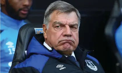  ??  ?? Sam Allardyce has not won a lot of smiles from Everton fans. Photograph: Geoff Caddick/AFP/Getty Images