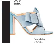  ??  ?? Sandalette­r, 3 299 kr, Hugo Boss.