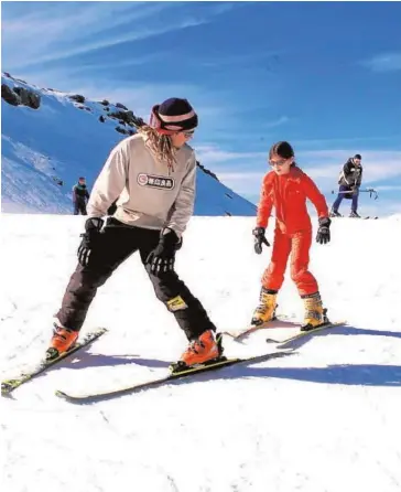  ?? ABC ?? Las estaciones de esquí disponen de parques de nieve para las familias