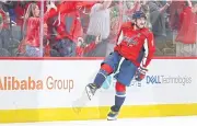  ?? AFP ?? The Capitals’ Alex Ovechkin celebrates his second strike, his 732 NHL goal, of the third period against the Rangers.